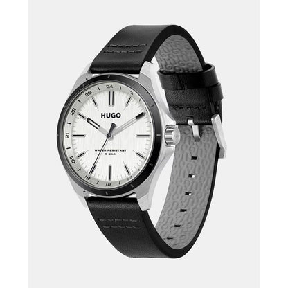 Black Leather Watch